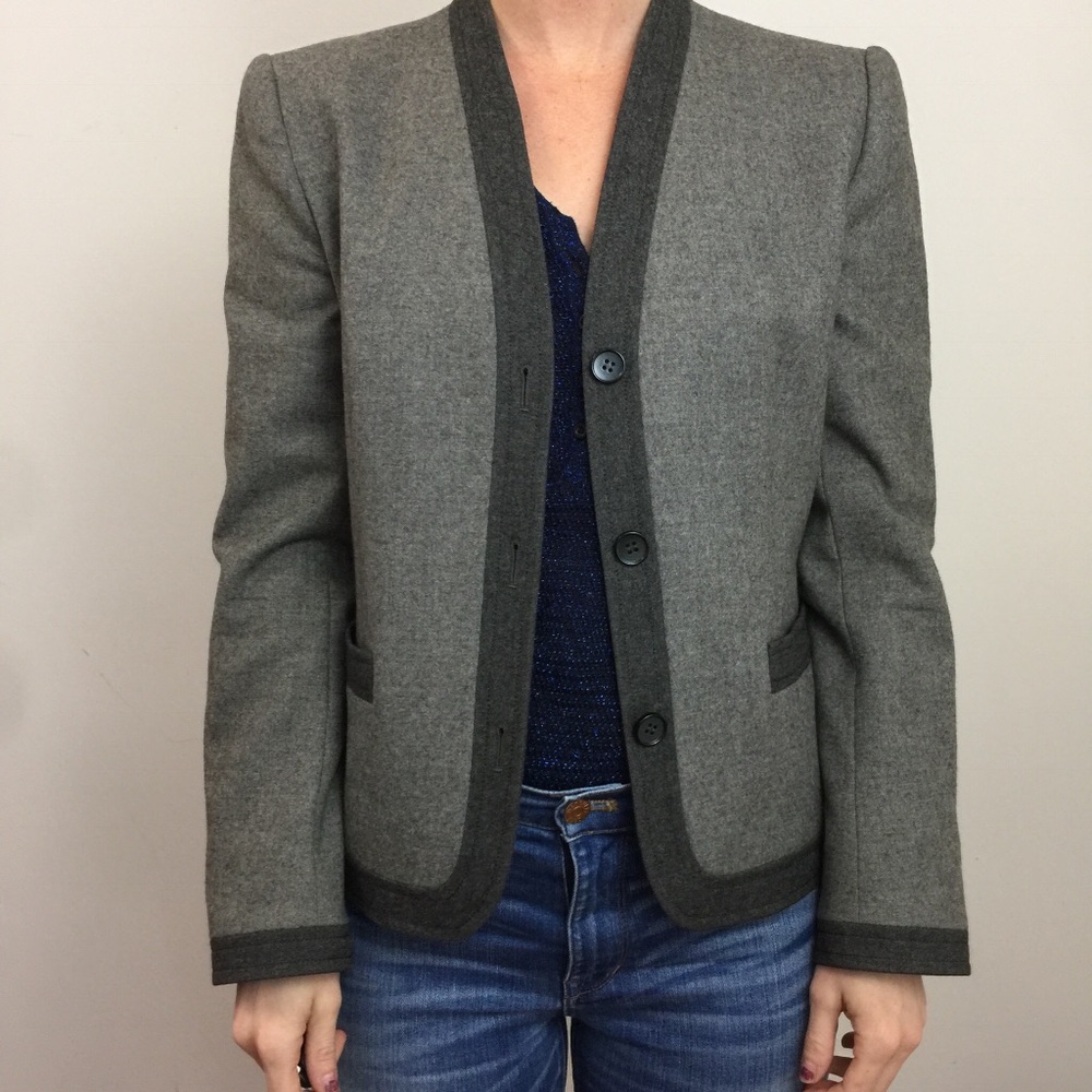 Givenchy Vintage Blazer Grey Long Sleeve Blazer